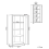 Beliani Storage Unit VARNA Metal Red 3