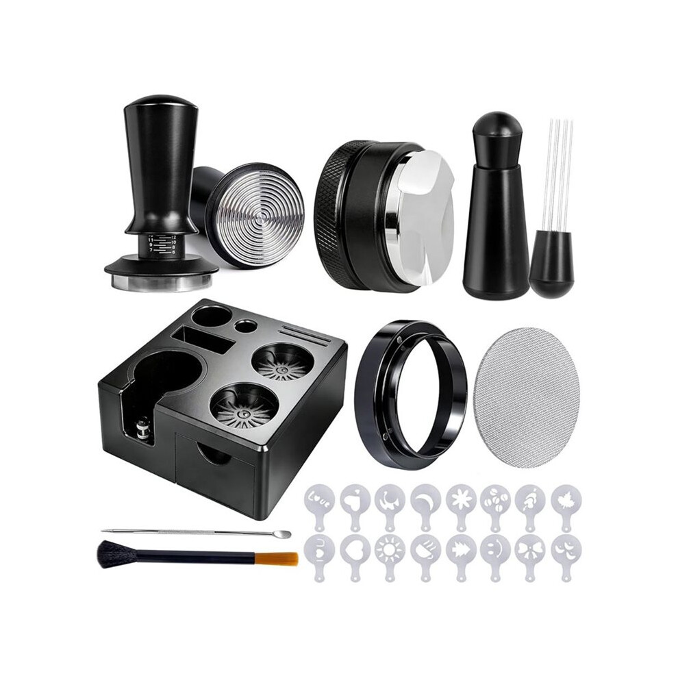 9 Pcs Espresso Accessories Kit With Tamper Station,Tamper, Wdt Tool, Distributor, Coffee Tamper Set For 51Mm Portafilter 6032049776336