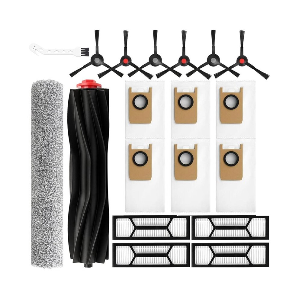 Replacement Kit For S1/Omni S1 Pro: 1 Main Brushes, 1 Roller Mops, 4 Filters, 6 Side Brushes, 6 Dust Bags 4712521986218