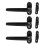 3X Door and Window Handle Lock Casement Window Lock Wheel Handle Black 1