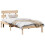 VidaXL vidaXL Bed Frame with Headboard Brown 90 x 190 cm Solid Pine wood 2