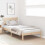 VidaXL vidaXL Bed Frame with Headboard Brown 90 x 190 cm Solid Pine wood 3