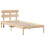 VidaXL vidaXL Bed Frame with Headboard Brown 90 x 190 cm Solid Pine wood 4