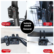 Motorcycle Lock Bicycle Cable Tie Waterproof Password Lock Hook Bikes Scooters Accessory