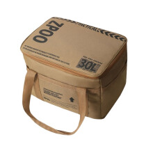 30L Collapsible Cooler Bag Waterproof Insulated with Tactical Storage Pouch for Camping Picnics Food Transport Khaki