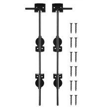 Butée de Portail Robuste de 45,7 cm (18 Po) avec Verrou de Sécurité, pour Clôtures en Bois, Portails et Portes en Métal