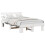 VidaXL vidaXL Bed Frame with Headboard White 135 x 190 cm Solid Pine Wood 2