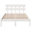 VidaXL vidaXL Bed Frame with Headboard White 120 x 200 cm Solid Pine wood 3