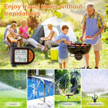 Kit D'Arrosage Automatique Intelligent pour Jardin, 30 M, Tuyau de 6,35 mm (1/4"), Étanche IPX5, Écran LCD