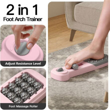 Foot Arch Trainer with Adjustable Resistance, Plantar Fasciitis Relief & Arch Support Strength, for Flat Feet Exercise