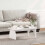 VidaXL vidaXL Coffee Table White 80 x 50 x 31 cm Solid pine wood 4