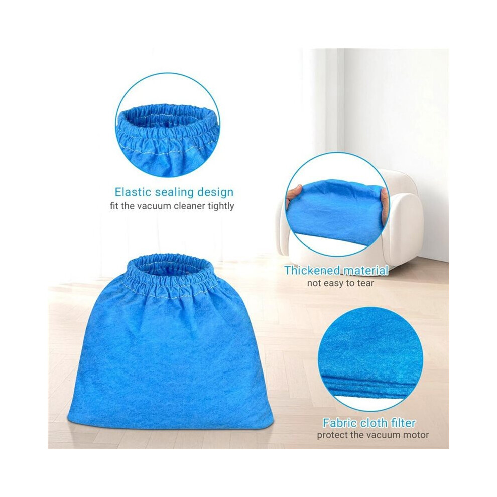 6 Pack Vrc5 Filter Bags & 2 Pcs Vff51 Foam Filters Kit For Vacmaster Most 4 To 16 Gallon Wet/Dry Vacuum, Part Vrc51 6033198722977