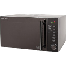 (Single) Russell Hobbs RHM2017 20L 800W Silver Digital Microwave, Child Safety Lock, Automatic Defrost, 5 Autocook Menus, Clock and Timer,