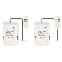 2X WiFi TH-16 Tuya Wireless Control with Power Consumption Monitoring Temperature and Humidity Thermostat