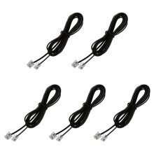 5X RJ11 6P4C Telephone Cable Cord ADSL Modem 2 Meters
