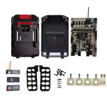 For 7MOS Battery Protection Board BMS Protection Circuit Board for 18V 21V 18650 Battery with 10 Cells Case