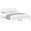 VidaXL vidaXL Bed Frame with Headboard White 135 x 190 cm Solid Pine Wood 2