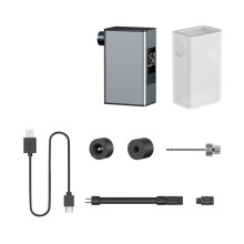 Bike Tire Pump Max 100PSI Portable Electric Bicycle Air Pump Low Noise Compatible Schrader/Presta Valve Universal