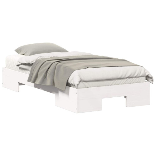 VidaXL vidaXL Bed Frame White 90 x 200 cm 1