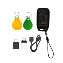Lecteur de Puces Intelligentes RFID Chameleon V3.0 avec Copieur NFC et 1 Porte-Clés UID + 1 Porte-Clés CUID pour Décodage et Réinitialisation de