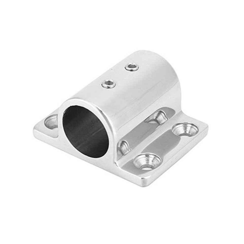 316 Stainless Steel Tube Pipe Rectangular Base Flag Pole Mount Marine Bracket Rectangular Base 22Mm 4711480492242