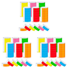 1800Pcs Waterproof Hand Bands Neon Wrist Bands for Events Concert Wristbands Adhesive Wristbands for Party