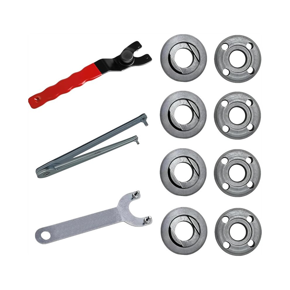 5/8-11 Angle Grinder Nut & Wrench Kit, Flange Lock Nut Set For For Milwaukeie, For For 6033652663884