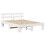 VidaXL vidaXL Bed Frame with Headboard White 150 x 200 cm Solid Pine Wood 4