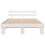 VidaXL vidaXL Bed Frame with Headboard White 150 x 200 cm Solid Pine Wood 5