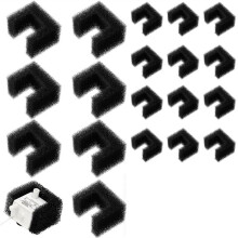 Lot de 20 Filtres en Mousse de Rechange pour Fontaines à Eau pour Animaux Viva 64 Oz et 140 Oz, pour L'Élimination des Débris
