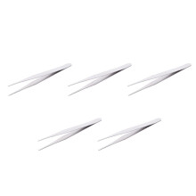 5X Pinça Pinça Alicate Pinça Antiestática Metal Curva Redonda Reta (TS-10)