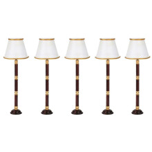 5X 1/12 Dollhouse Miniature LED Light Floor Lamp Battery Powered  Wireless Operated