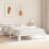 VidaXL vidaXL Bed Frame with Headboard White 150 x 200 cm Solid Pine Wood 3