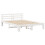 VidaXL vidaXL Bed Frame with Headboard White 150 x 200 cm Solid Pine Wood 4
