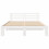 VidaXL vidaXL Bed Frame with Headboard White 150 x 200 cm Solid Pine Wood 5