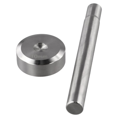 Cap Rivet Setting Tool Kit with Punch Setter and Base for Leather  DIY 6/8/10mm Aperture for Installing Rivets 6mm