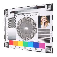 Monitor Calibration Card Security Camera Focus Chart High-Contrast Lens Calibration Target Lens Adjustment Tool
