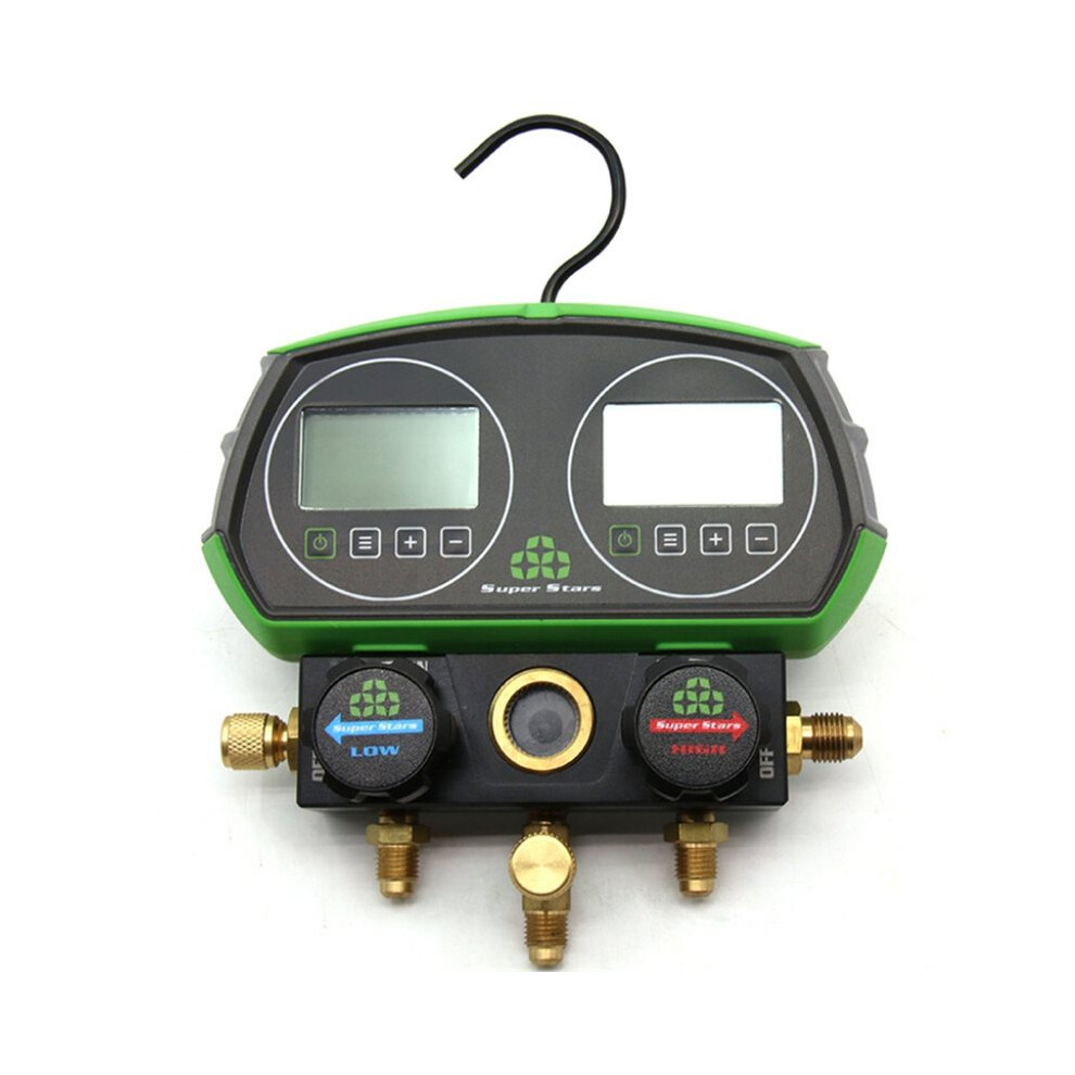 Super Stars 2-Valve Digital Manifold Gauges Set St-B268d For Hvac Refrigeration R22 R32 R600 R410a R134a 6032911687784