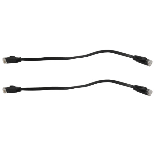 12 Pcs 1 Ft Flat Internet Network Cable Solid Cat6 High Speed Patch Lan Wire With Snagless Rj45 Connectors