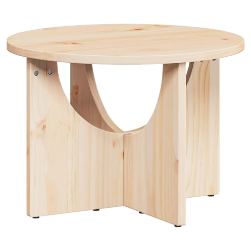VidaXL vidaXL Coffee Table Natural 50 x 50 x 35 cm Solid pine wood 1