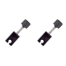 2 Pcs Black Bass Bridge Saddle for Headless Bass Bridge Guitar Accessories Replacement Parts