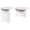 VidaXL vidaXL Coffee Table 2 pcs White Solid Pine wood 2