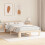 VidaXL vidaXL Bed Frame with Headboard Natural 120 x 190 cm Solid Pine Wood 3