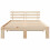 VidaXL vidaXL Bed Frame with Headboard Natural 120 x 190 cm Solid Pine Wood 5