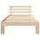 VidaXL vidaXL Bed Frame with Headboard Natural 90 x 190 cm Solid Pine Wood 5