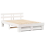 VidaXL vidaXL Bed Frame with Headboard White 150 x 200 cm Solid Pine Wood 4