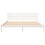 VidaXL vidaXL Bed Frame with Headboard White 200 x 210 cm Solid Pine Wood 5