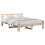 VidaXL vidaXL Bed Frame with Headboard Natural 160 x 200 cm Solid Pine Wood 2