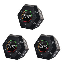 3X Pomodoro-Timer, Produktivitetstimer, 3, 5, 15, 30, 45, 60 Minuters FöRinstäLld NedräKningstimer, Tidshanteringsverktyg