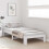 VidaXL vidaXL Bed Frame with Headboard White 90 x 190 cm Solid Pine Wood 3
